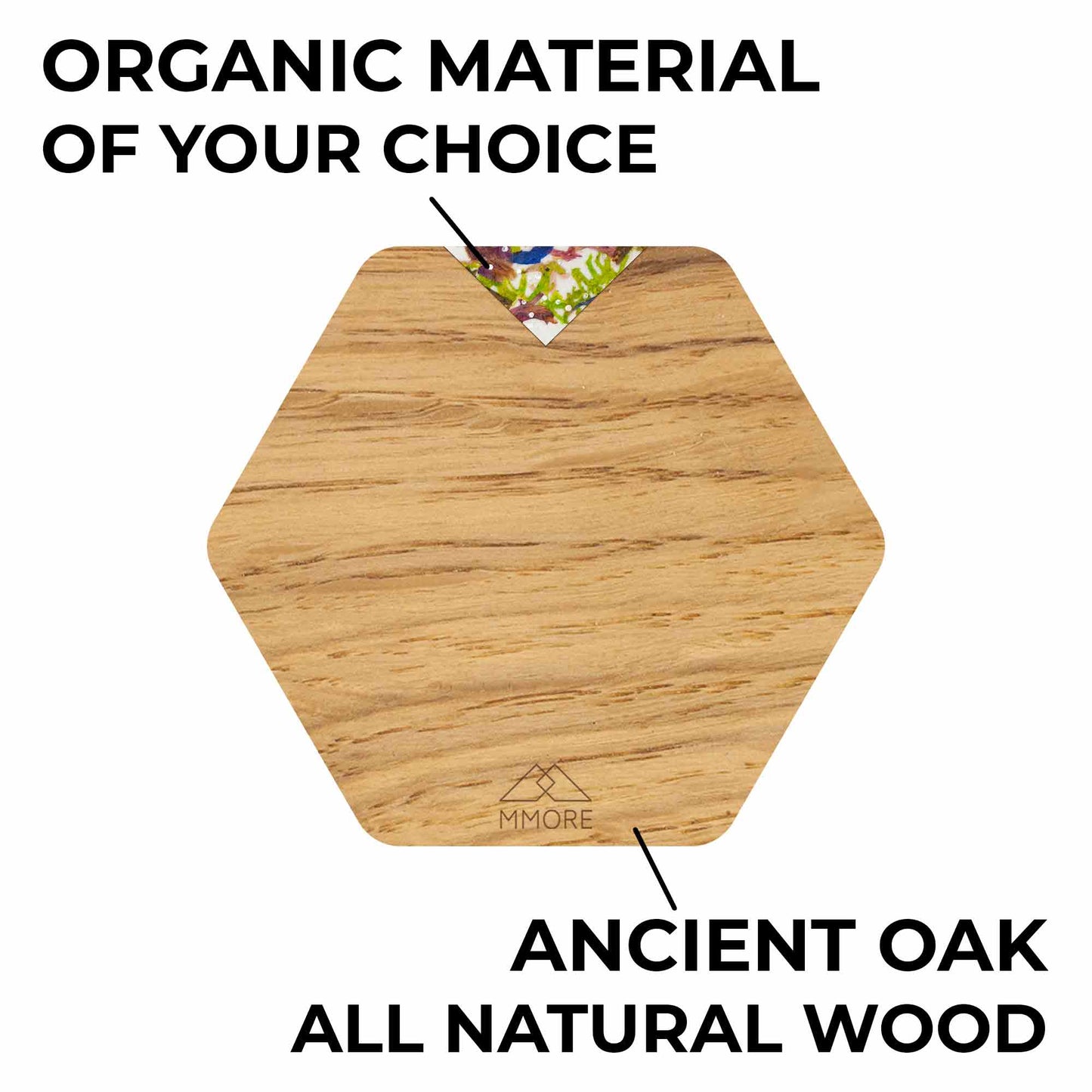 Wooden Coasters - Oak / Set of 4 Coasters-2