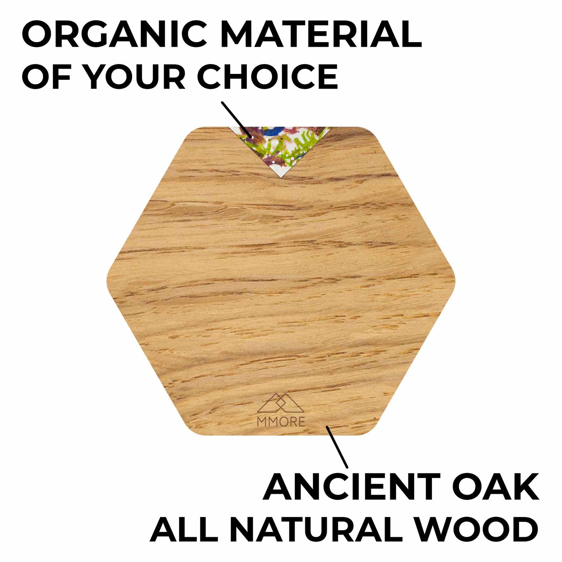 Wooden Coasters - Oak / Set of 4 Coasters-2