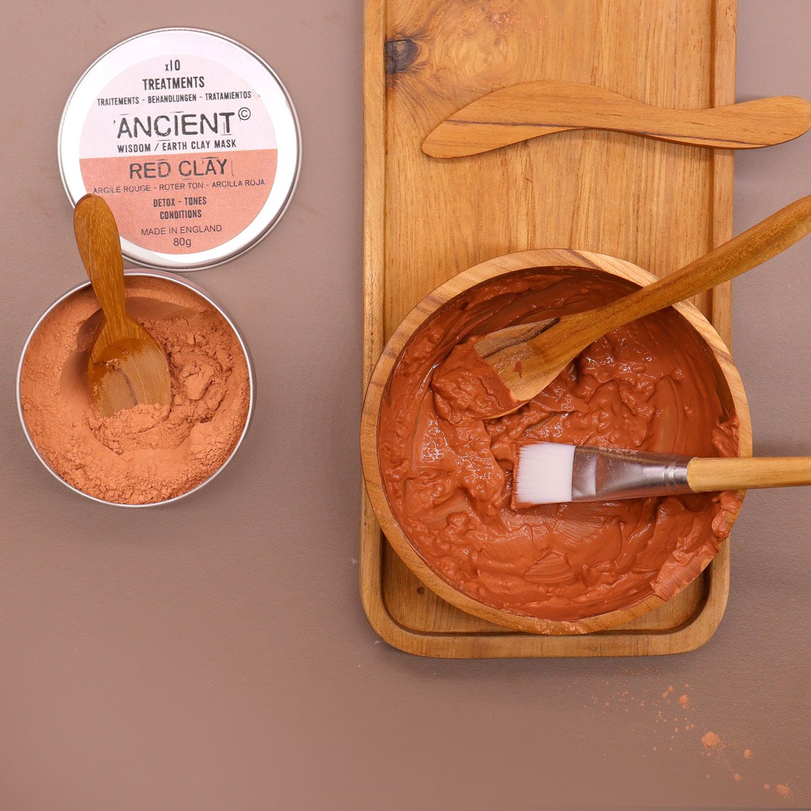 Spa Clay / Wax Application Set for clay or wax | WoodenLandia