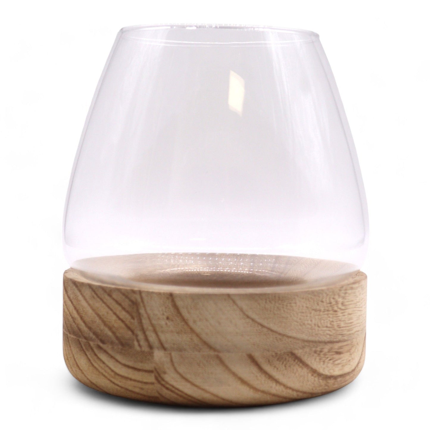 Terariu mare pe lemn natural de tungsten - 17x19cm