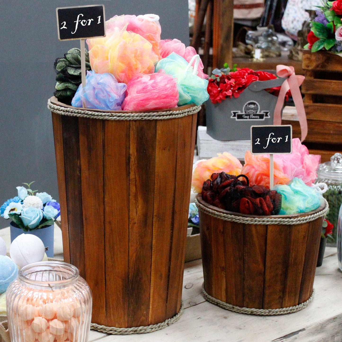 Kleine maritime Präsentationswanne – Braun, 21 x 29 cm