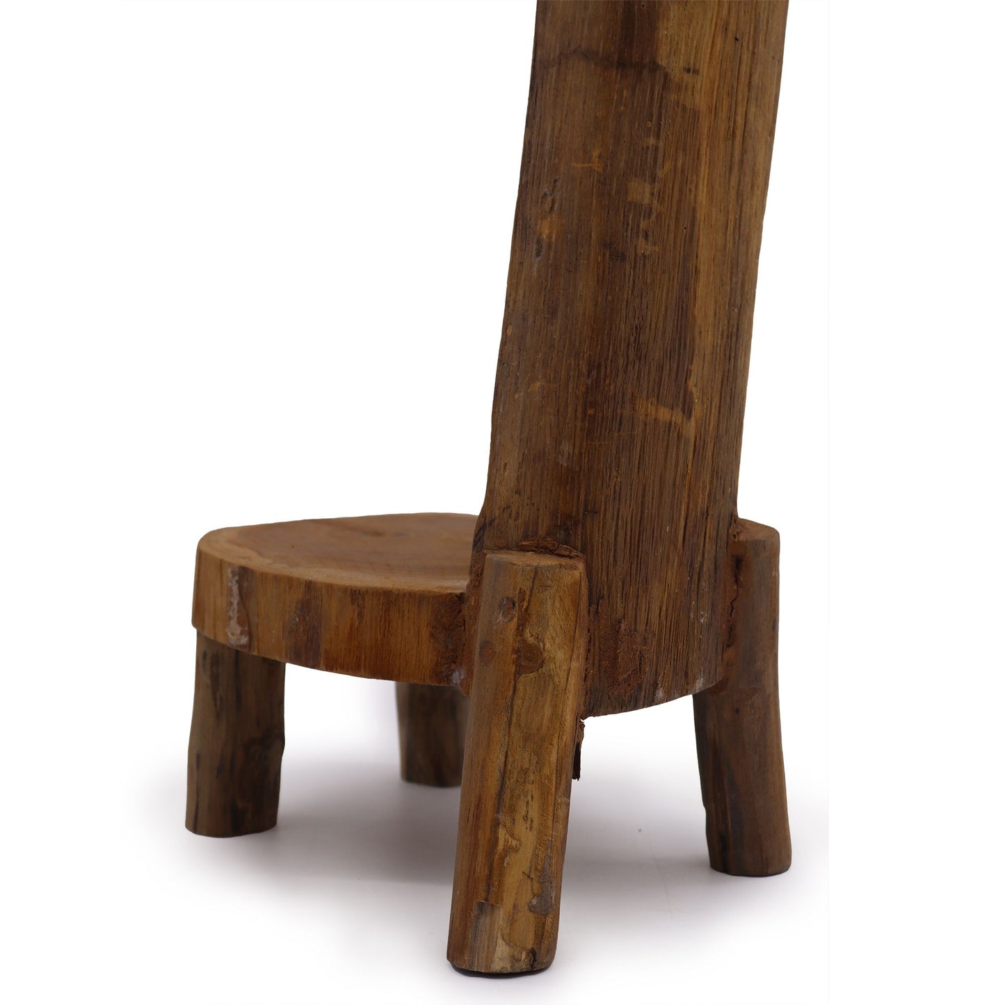 Raft din lemn de tec natural, 3 rafturi, 100 cm înălțime