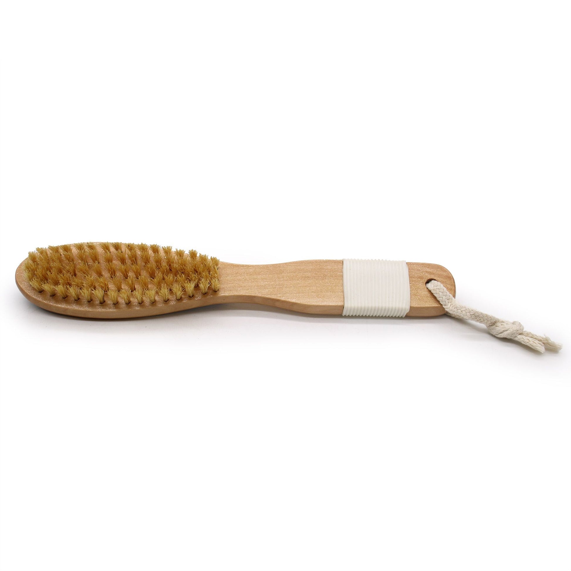 Natural dual-sided body scrub brush – double texture exfoliating brush for smooth skin | WoodenLandia