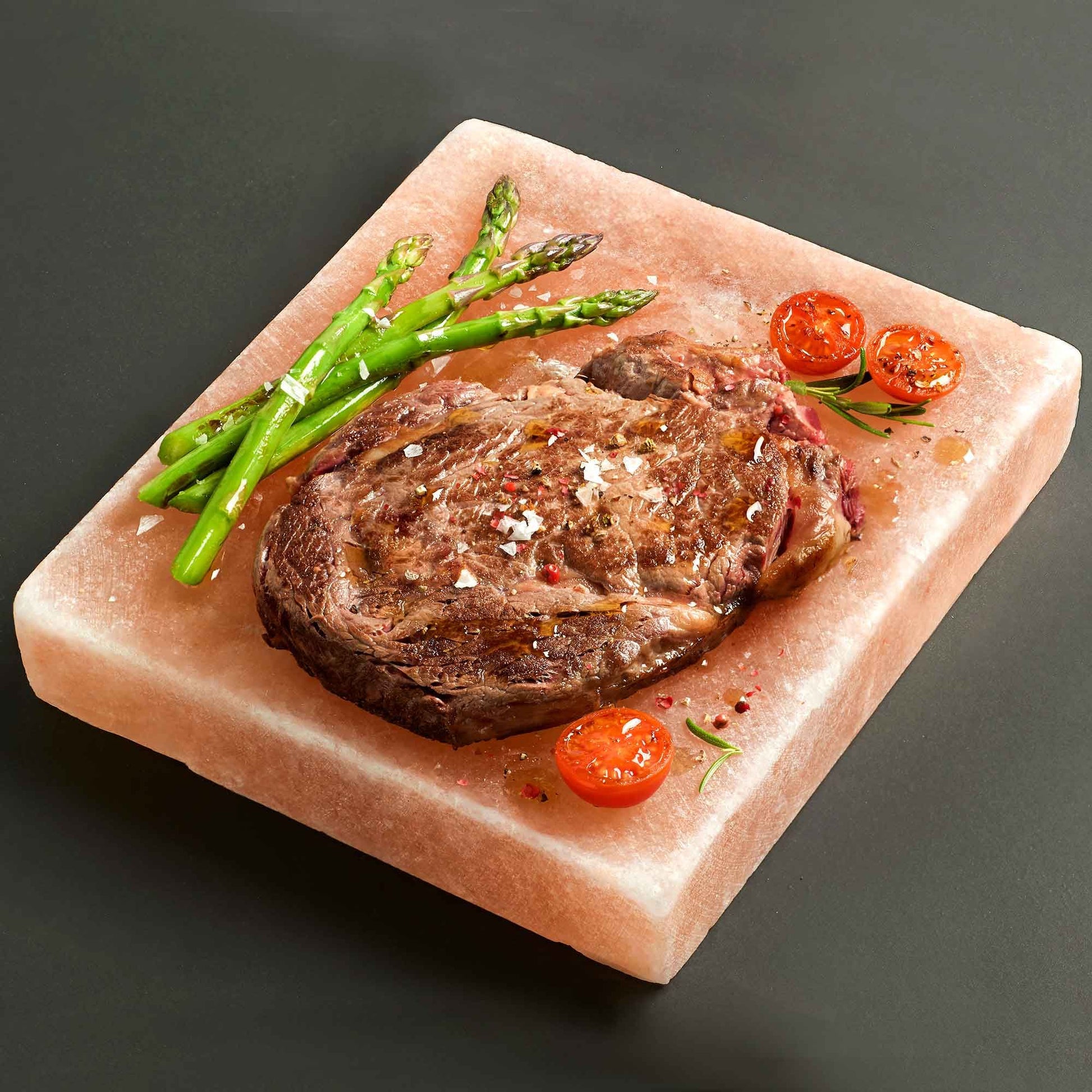Square Himalayan salt cooking plate 20x20x5 cm