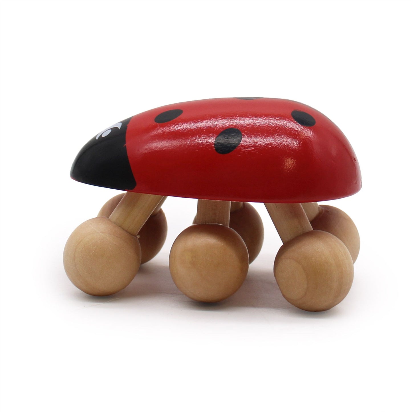 Wooden ladybug massager for everyday self-care and relaxation