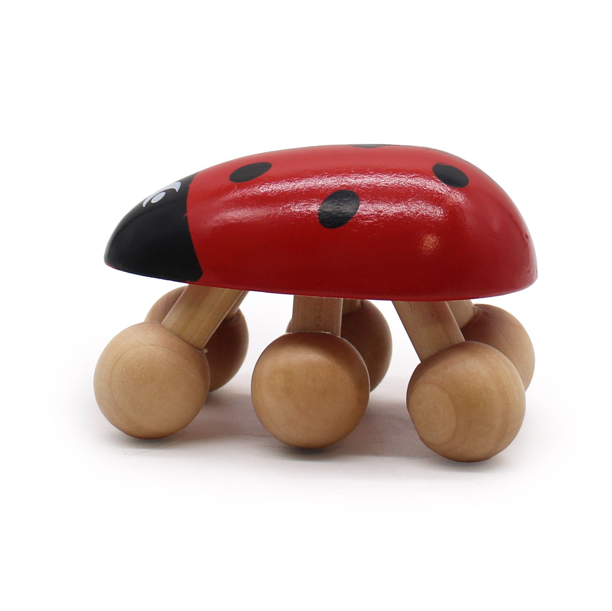 Wooden ladybug massager for everyday self-care and relaxation
