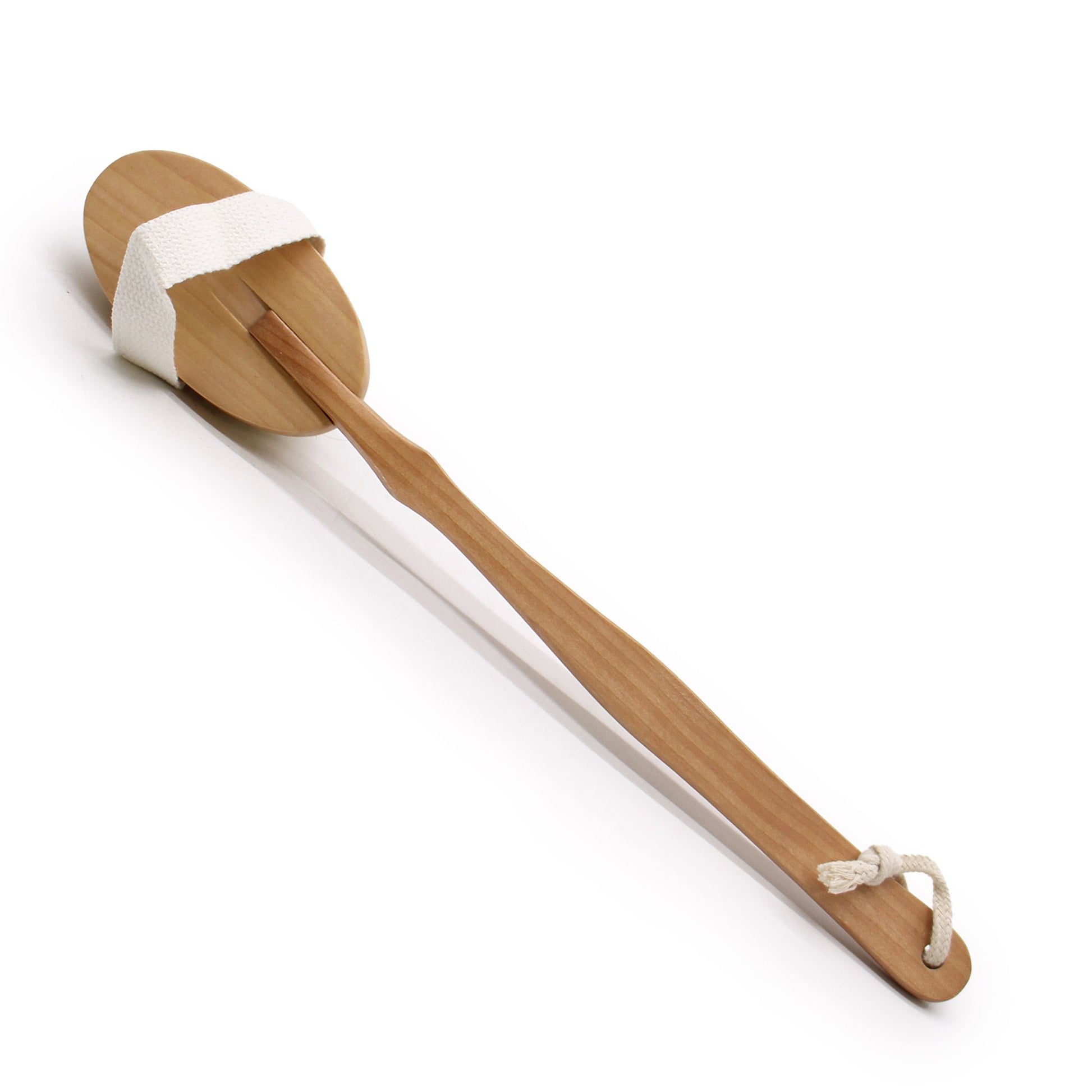 Natural bristle long handle body brush – daily exfoliating shower brush for smooth, radiant skin | WoodenLandia