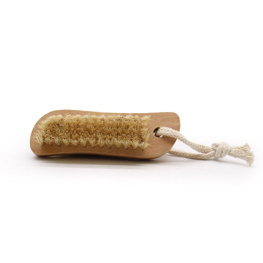 Natural 2-in-1 body scrub brush and pumice stone – exfoliator for rough skin and calluses | WoodenLandia