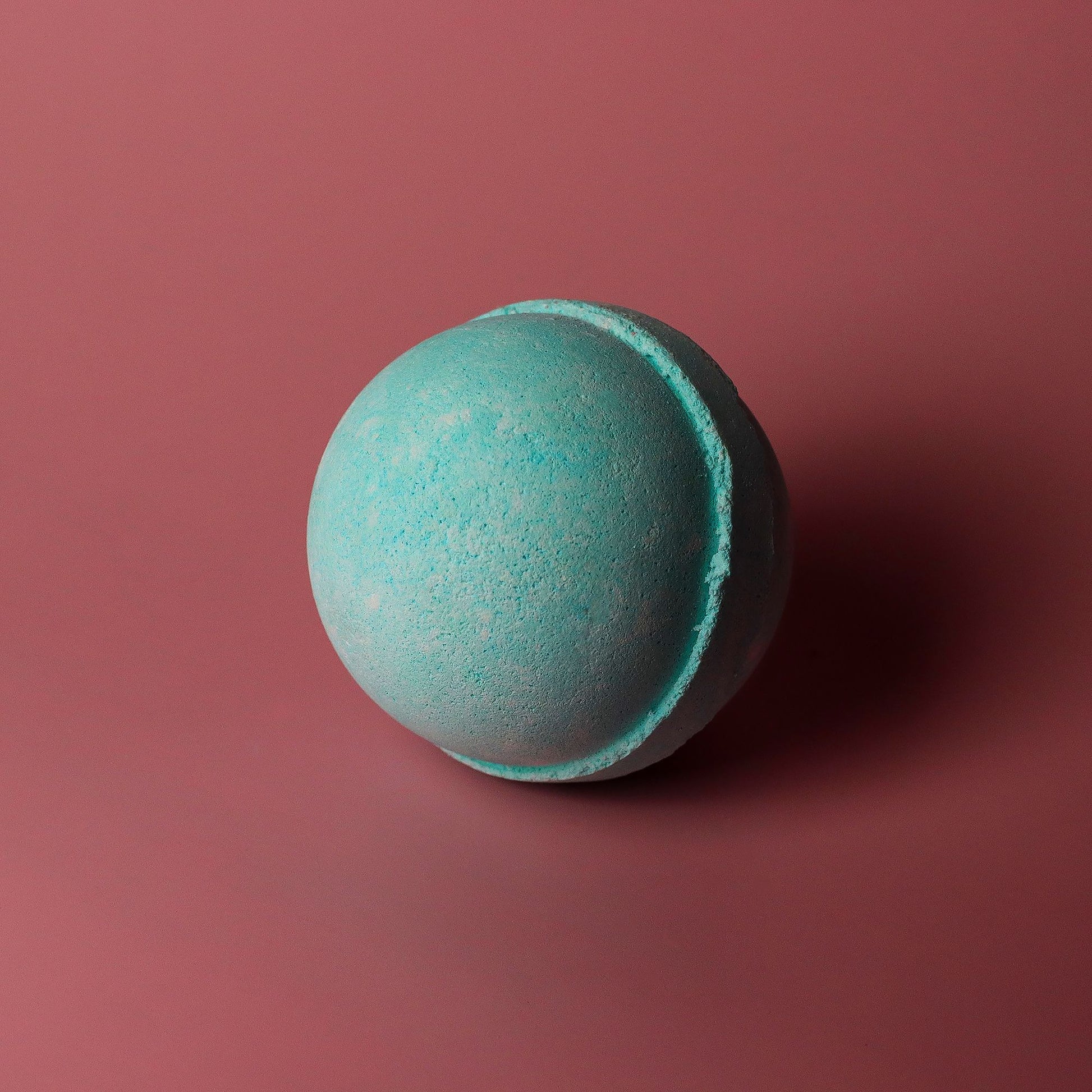 Set of three blue Five for Him bath bombs with round textured design