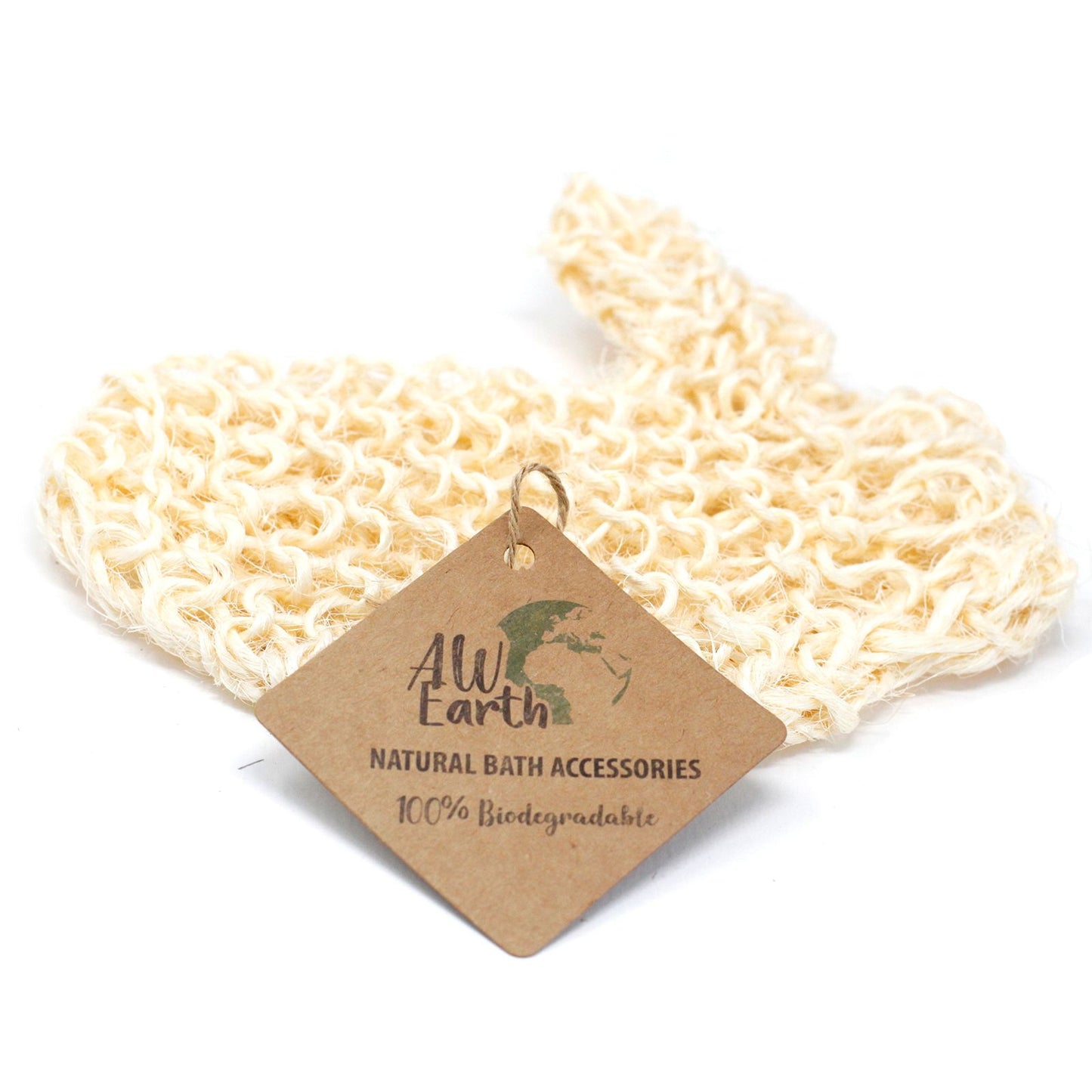 Natural sisal exfoliating glove – plant-based body scrub mitt for smooth skin | WoodenLandia