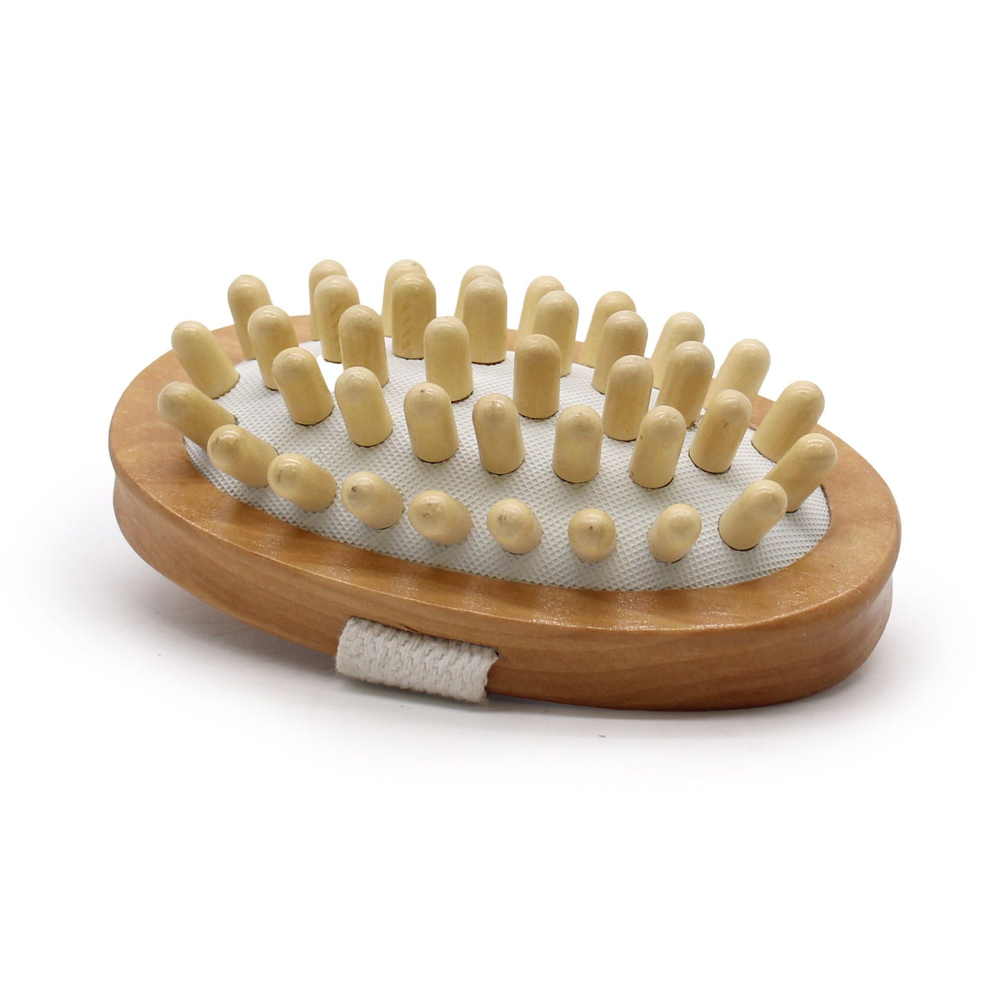Wooden body massage brush with rounded wooden pegs | WoodenLandia
